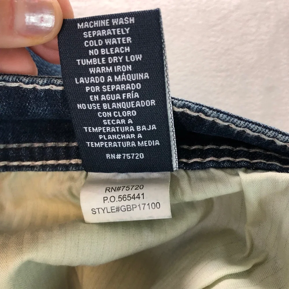 NEW BKE Seth Jeans Mens 42x30 Blue Straight Cone Denim Whiskering Stretch Preppy